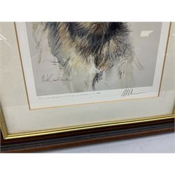 After Ben Maile (British 1922-2017): 'Blackcock' and 'Osprey', pair colour prints signed in pencil together with a print of a Terrier after Mick Causton and three horse related prints max 40cm x 28cm (6)