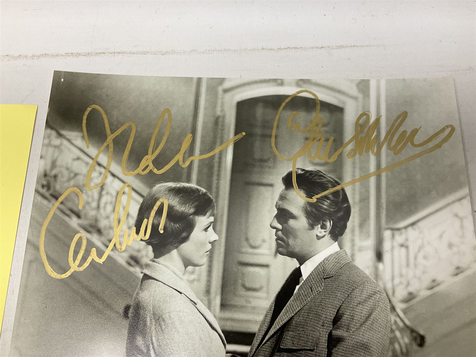 Dame Vera Lynn - collection of six signatures comprising TLS, album page and four colour photographs (including White Cliffs of Dover); signed photograph of John Mills; and signed photographs of film stars each with CoA including Bob Hope, Charlton Heston, Gene Autry, Sound of Music Julie Andrews and Christopher Plummer and Joanna Lumley