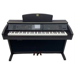 Yamaha Clavinova CVP-305 electric piano with stool, speakers to stand