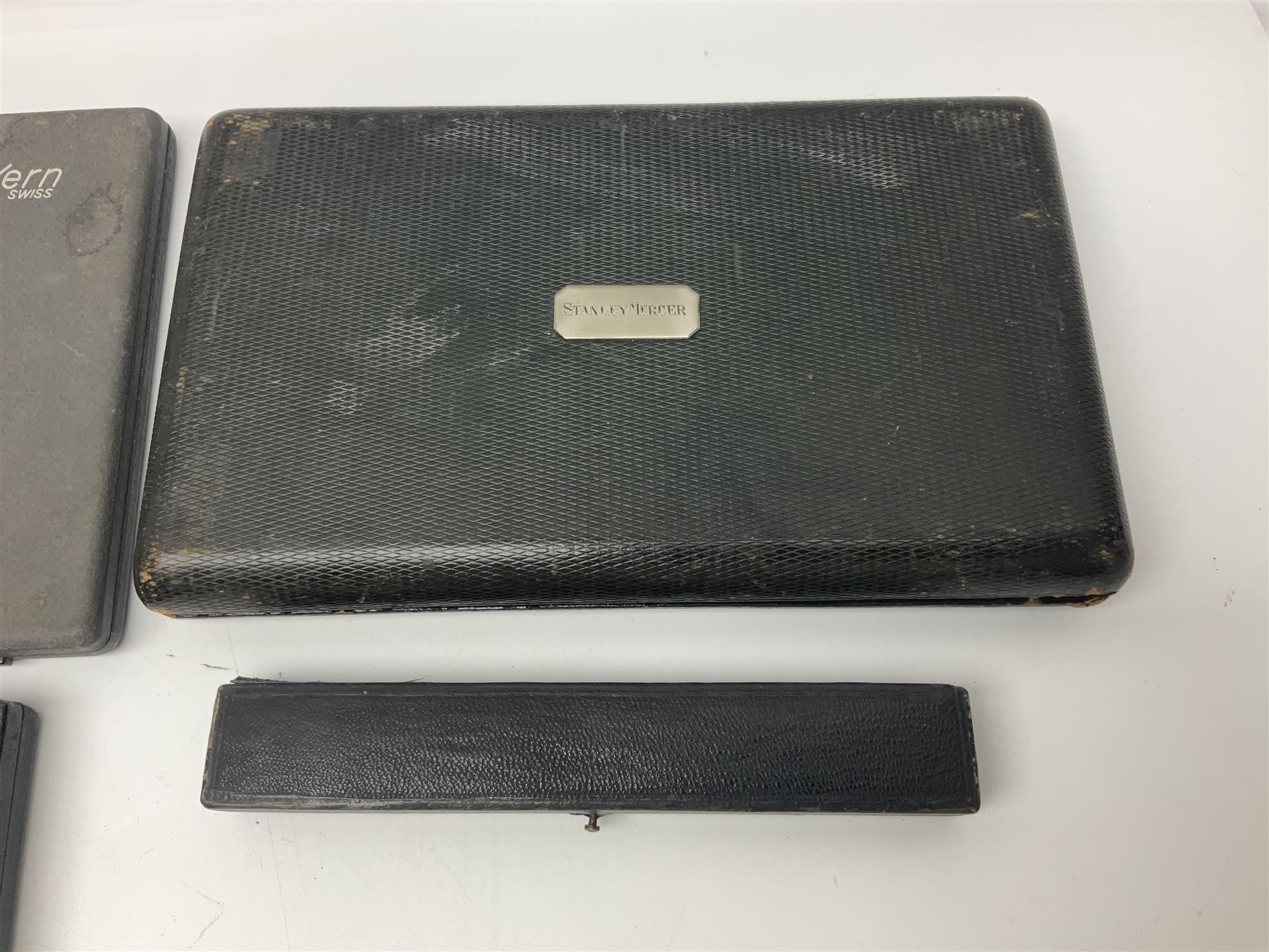 J Halden & Co cased drawing set, together with other cased drawing sets, including examples from prazision garantie and Kern Swiss 