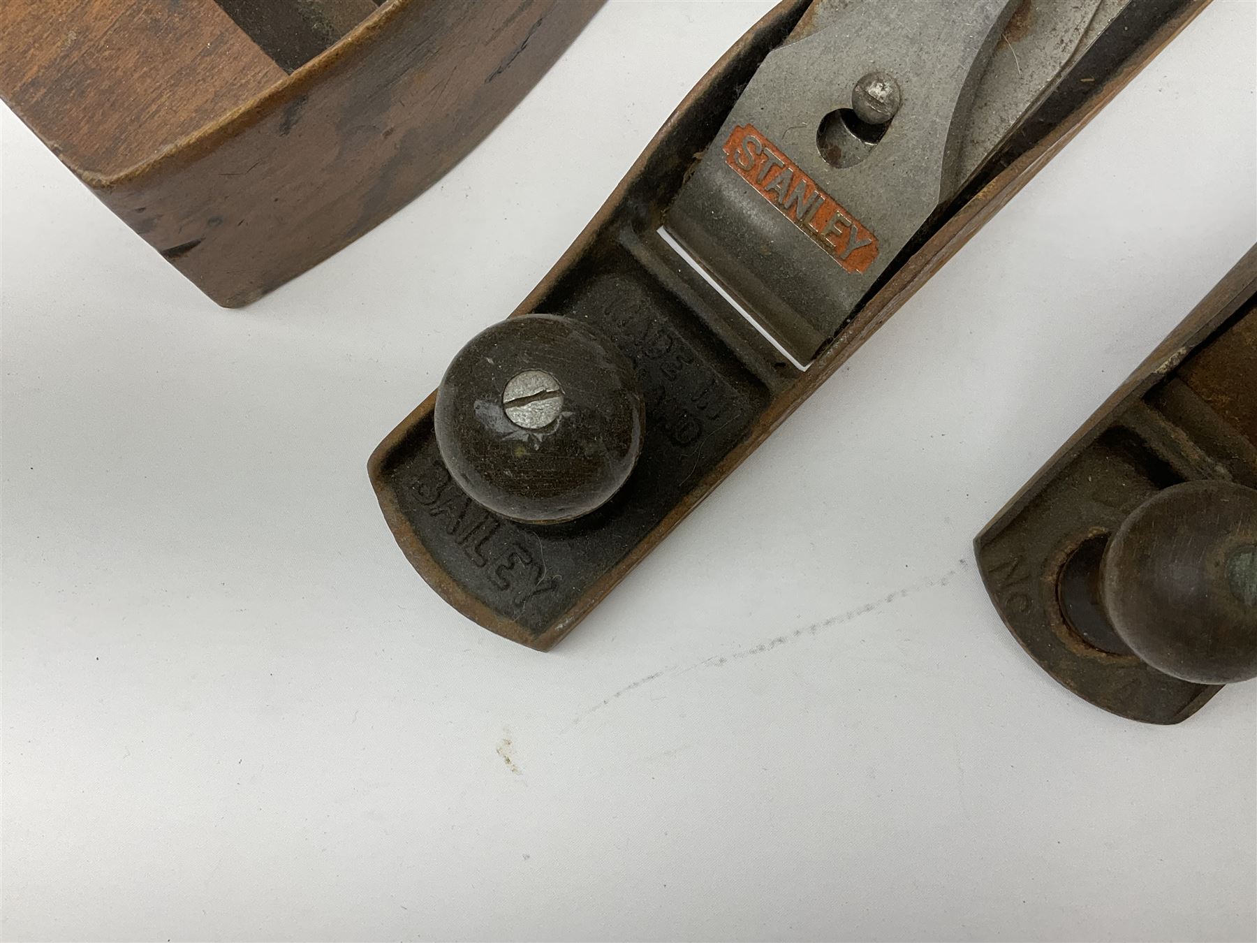 Stanley RB10 plane, two Stanley Bailey planes and another plane (4)