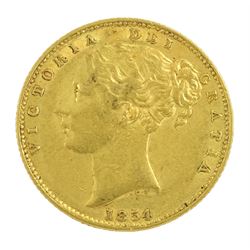 Queen Victoria 1854 gold full sovereign coin