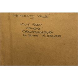 Louis Reed (Irish 1886-1977): 'Mephisto Valse', mixed media signed, titled with artist's address Ashens, Crawfordsburn, Co. Down verso 56cm x 40cm 