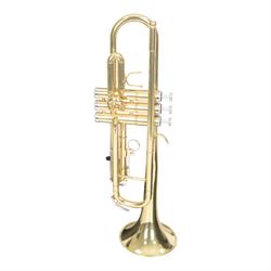 Slade USA trumpet and a banjolin, both cased