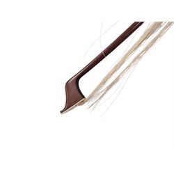 Early 19th century English cello by Samuel Gilkes of London, circa 1820, with two piece back and pine table finished in a golden brown varnish, certificate of authenticity from D.R Hill & Son, Buckinghamshire, numbered H494 in their records, in Hiscox hard case, with two horse hair cello bows, the first an English example stamped Ferranda Millars Liverpool, the second a German example stamped R. Paesold, both with ebonised mother of pearl/abalone frogs and ivory tip plates
This item has been registered for sale under Section 10 of the APHA Ivory Act