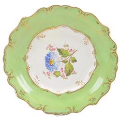 Collection Victorian and later cabinet plates, including Spode and Dresden examples 