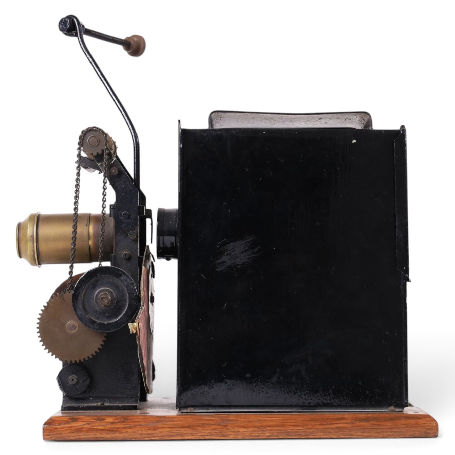 Reynolds & Branson Ltd magic lantern, together with a Thornton-Pickard Imperial Enlarger and a tin plate and brass cine projector