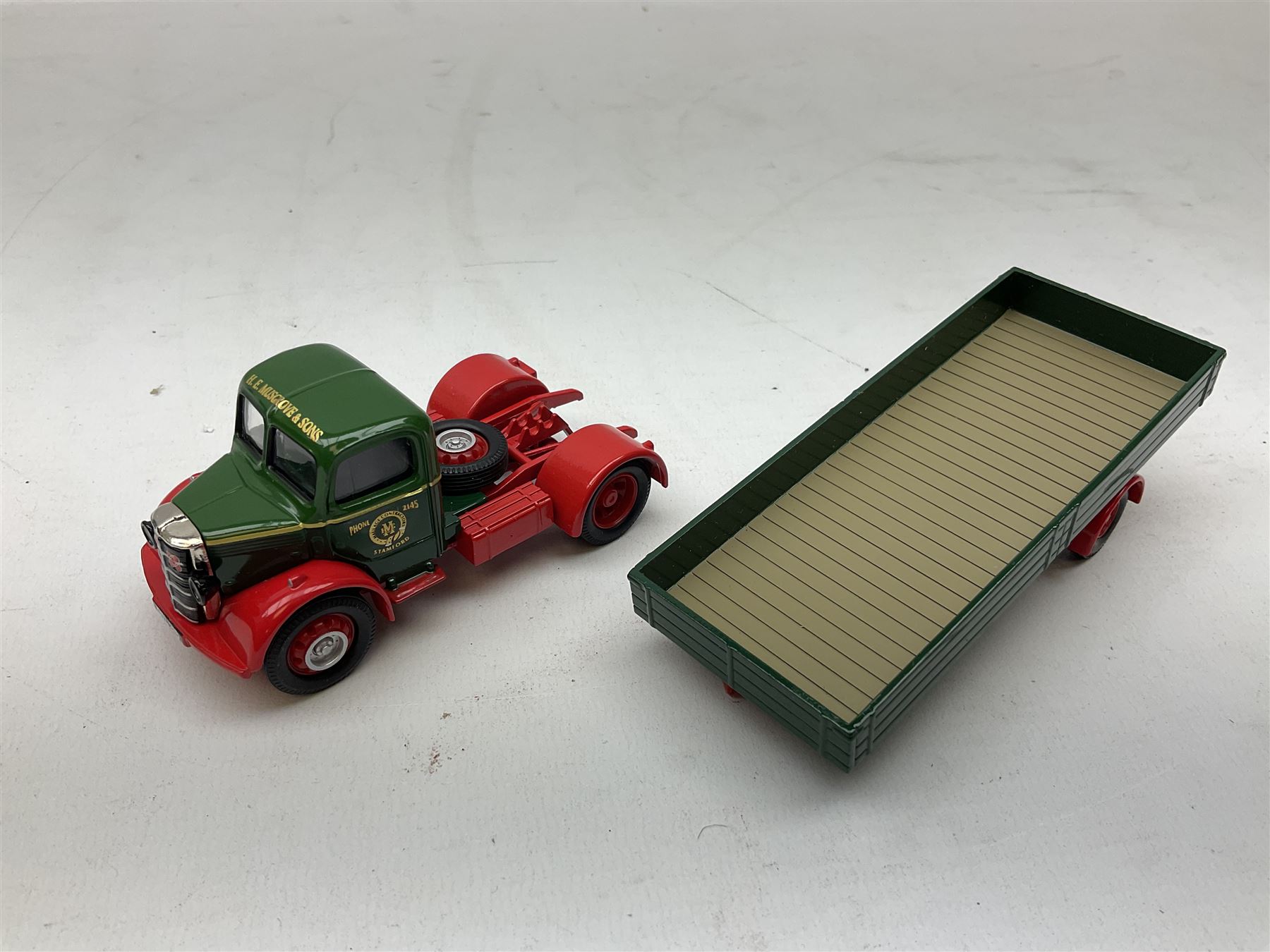 Corgi Premium limited edition - three Tippers die-cast models comprising CC10504 ERF KV Tipper - Ketton Cement; CC10102 Foden FG Tipper & Gravel Load; and CC10602 Leyland octopus Tipper; together with three Building britain models comprising 18404 H.E. Musgrove & Sons Ltd. Bedford O Artic Dropside; 07502 Tarmac Land Rover Winch & 2-wheel Trailer; and 12302 Eastwoods Foden FG 8-wheel Platform Lorry; all boxed (6)