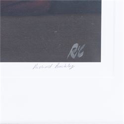 Richard Buckley (British Contemporary): 'Dog Tired', limited edition print signed titled and numbered 32/75 in pencil 28cm x 35cm 