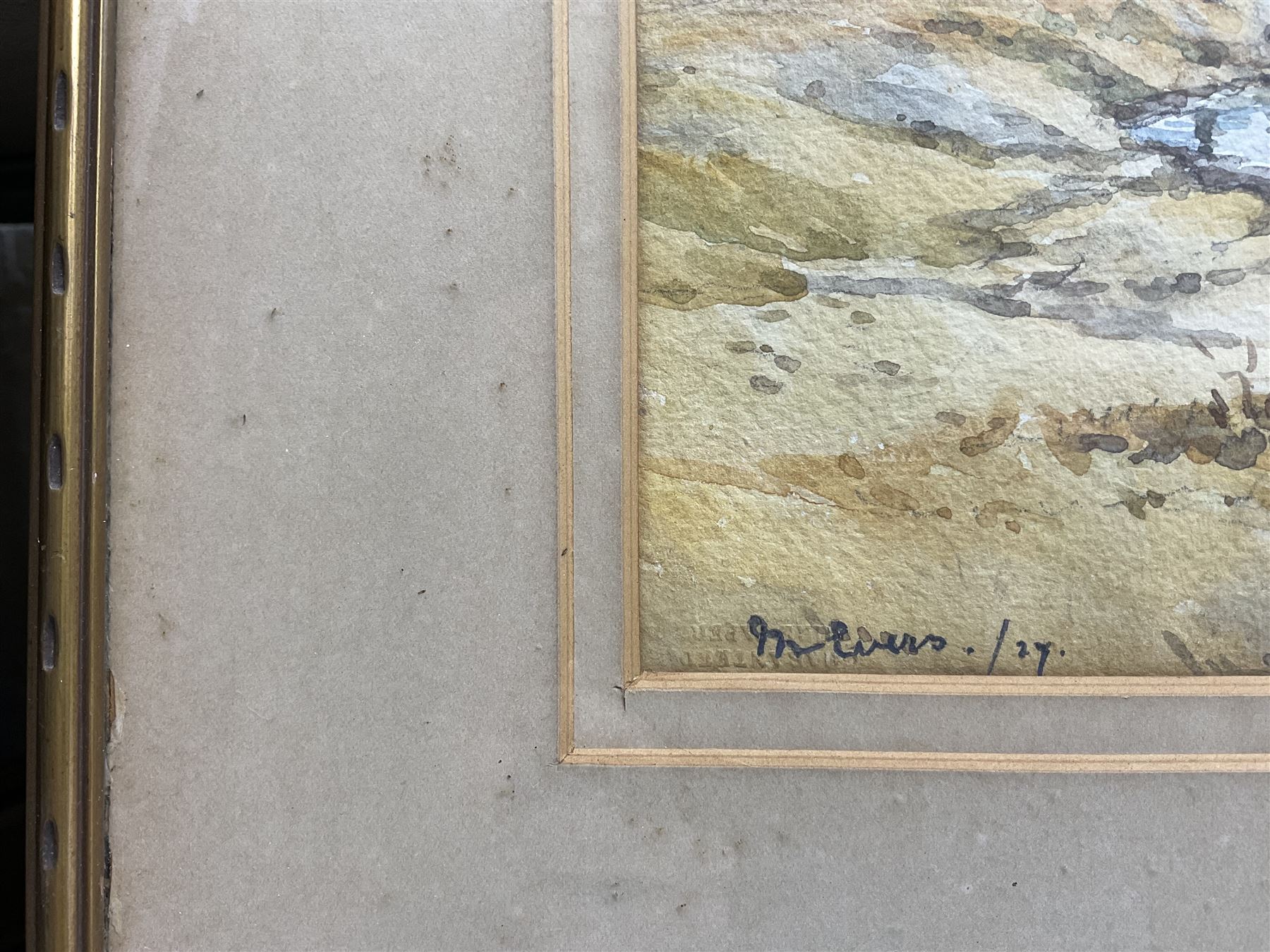 Colonial School (Early 20th century): 'Peshawar Fort' - Pakistan, watercolour indistinctly signed and dated '27, titled verso 26cm x 37cm