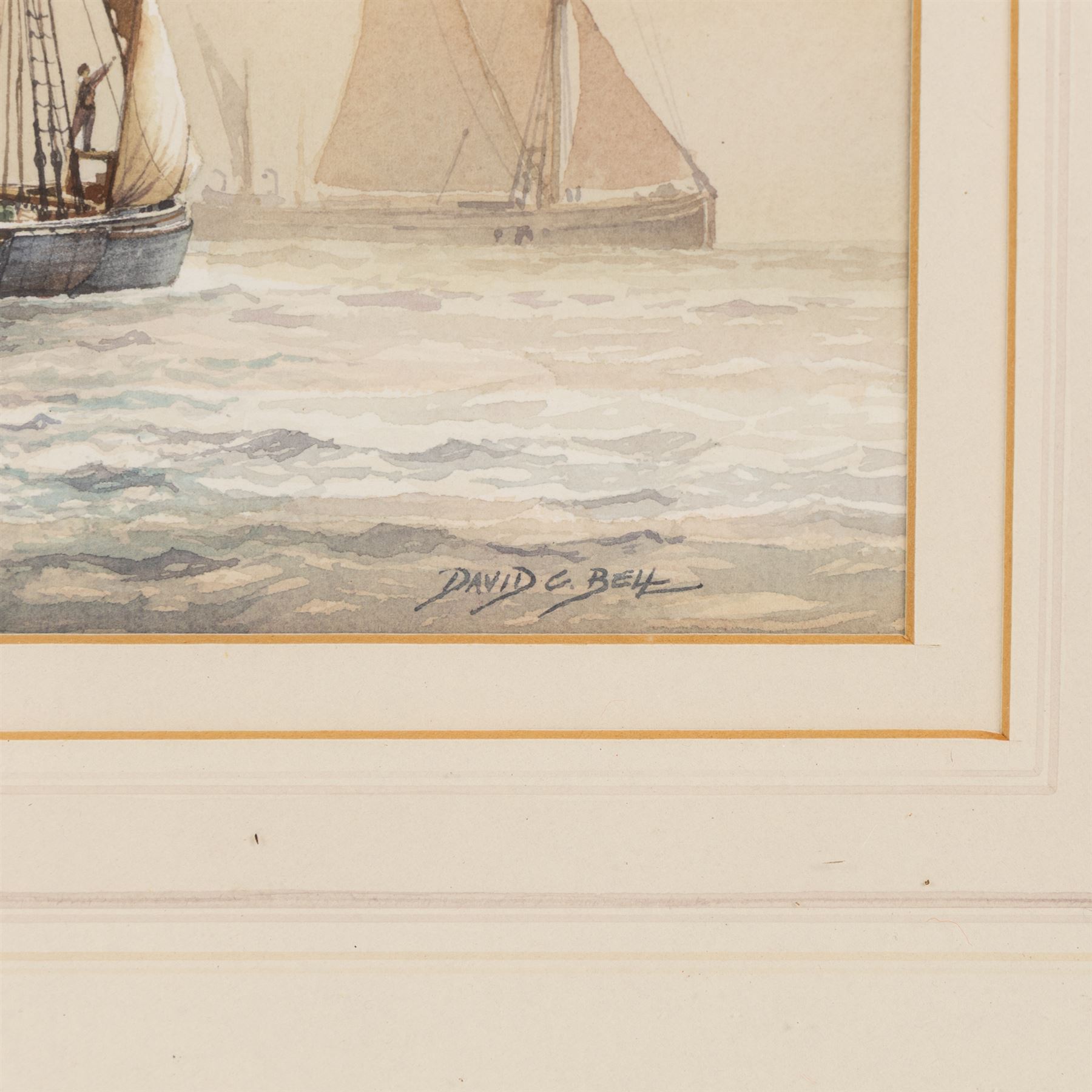 David C Bell (British 1950-): 'The Marlborough', watercolour signed, titled verso 30cm x 50cm