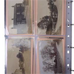 Five-hundred and thirty one late 19th and early 20th century real photographic postcards produced by J.T.Ross, depicting  daily life, village scenes, landmarks and street views of Whitby, the surrounding villages and South Teeside, including fifty-two modern copies, all housed within three postcard albums and accompanied by four copies of Ross, Photographer, Whitby 'The Life and Work of a Yorkshire Artist' by Colin Bullamore which provides a detailed overview of his life and work