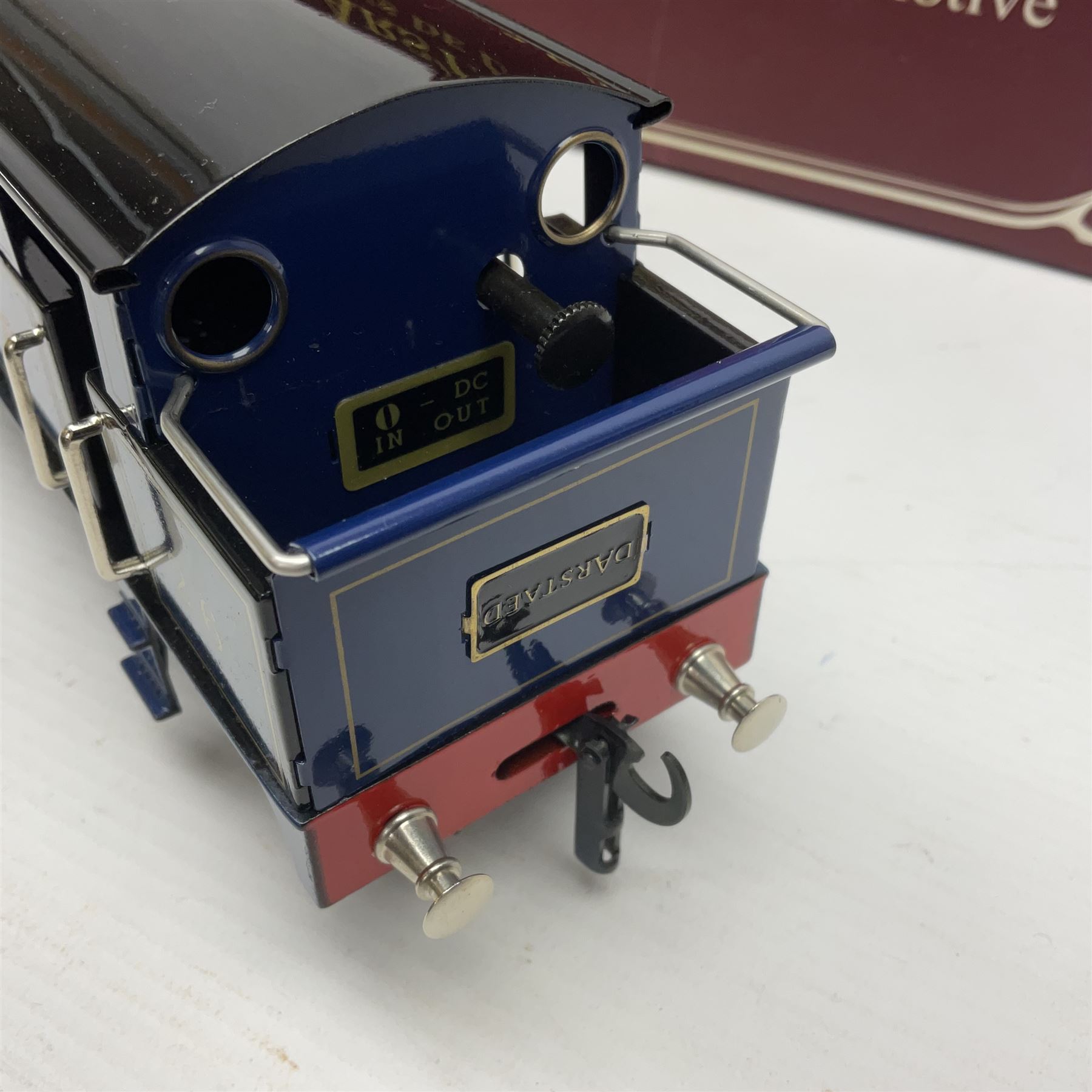 Darstaed '0' gauge - SDJR 2-6-2 tank locomotive No.26 in blue/black; boxed with original packaging and invoice dated 04/02/2017.