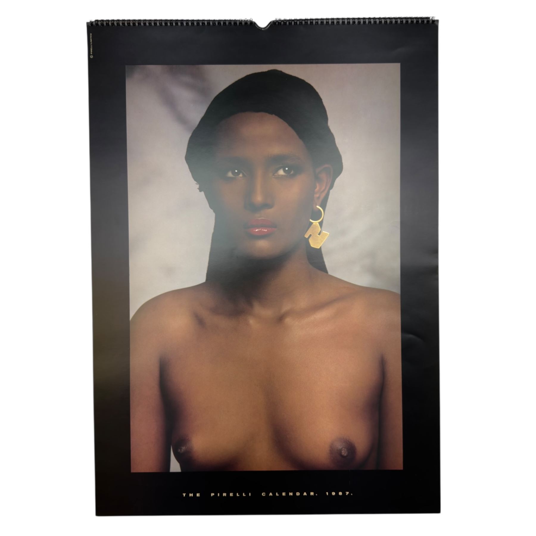 Six Pirelli calendars, comprising 1995, 1996, 1988, 1987, 2001, 2000 