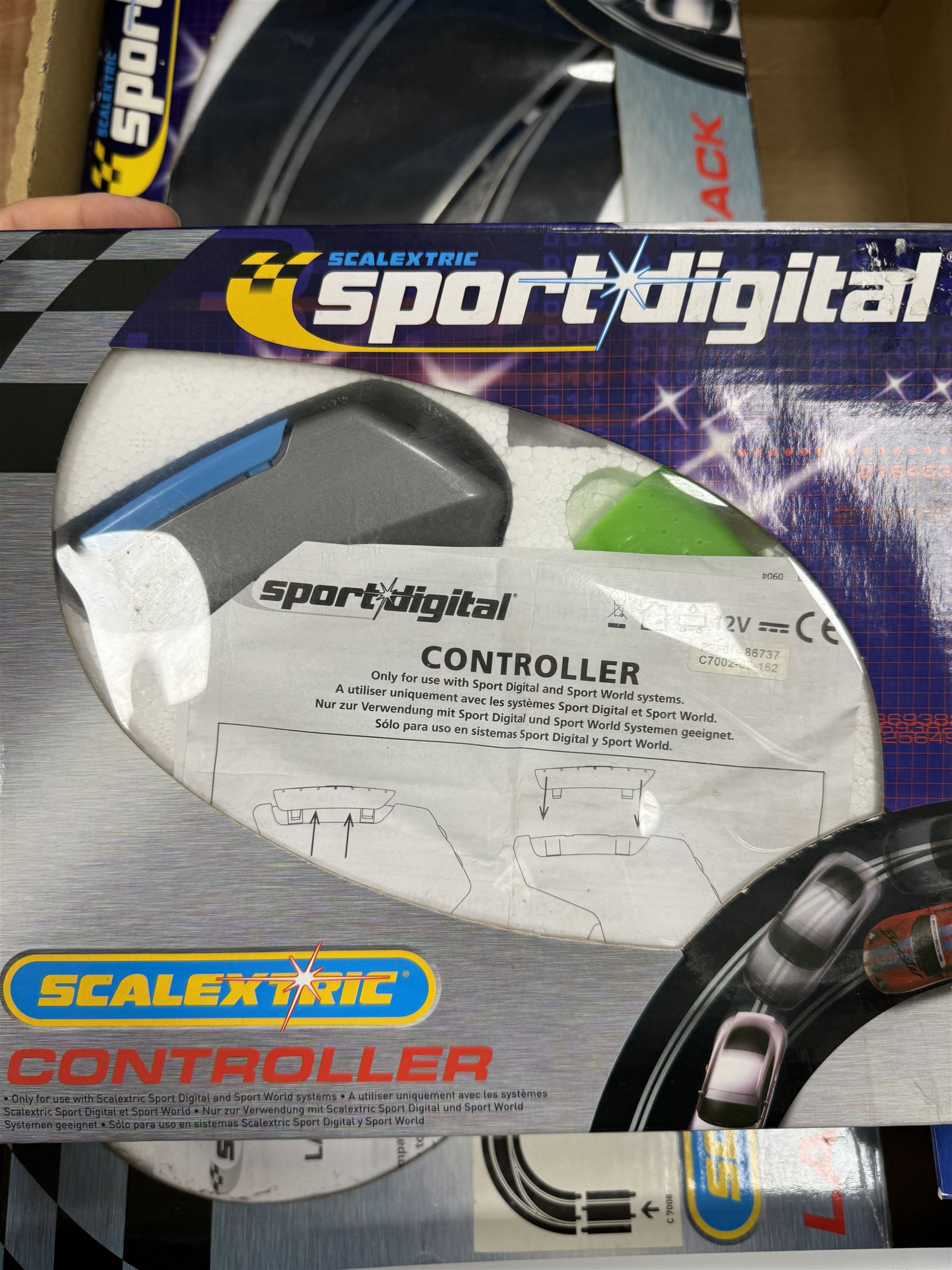 Quantity of Scalextric, including various sets; Digital Driver, Nissan Championship, Moto GP1, App Race control set and a collection of track and other accessories as per list