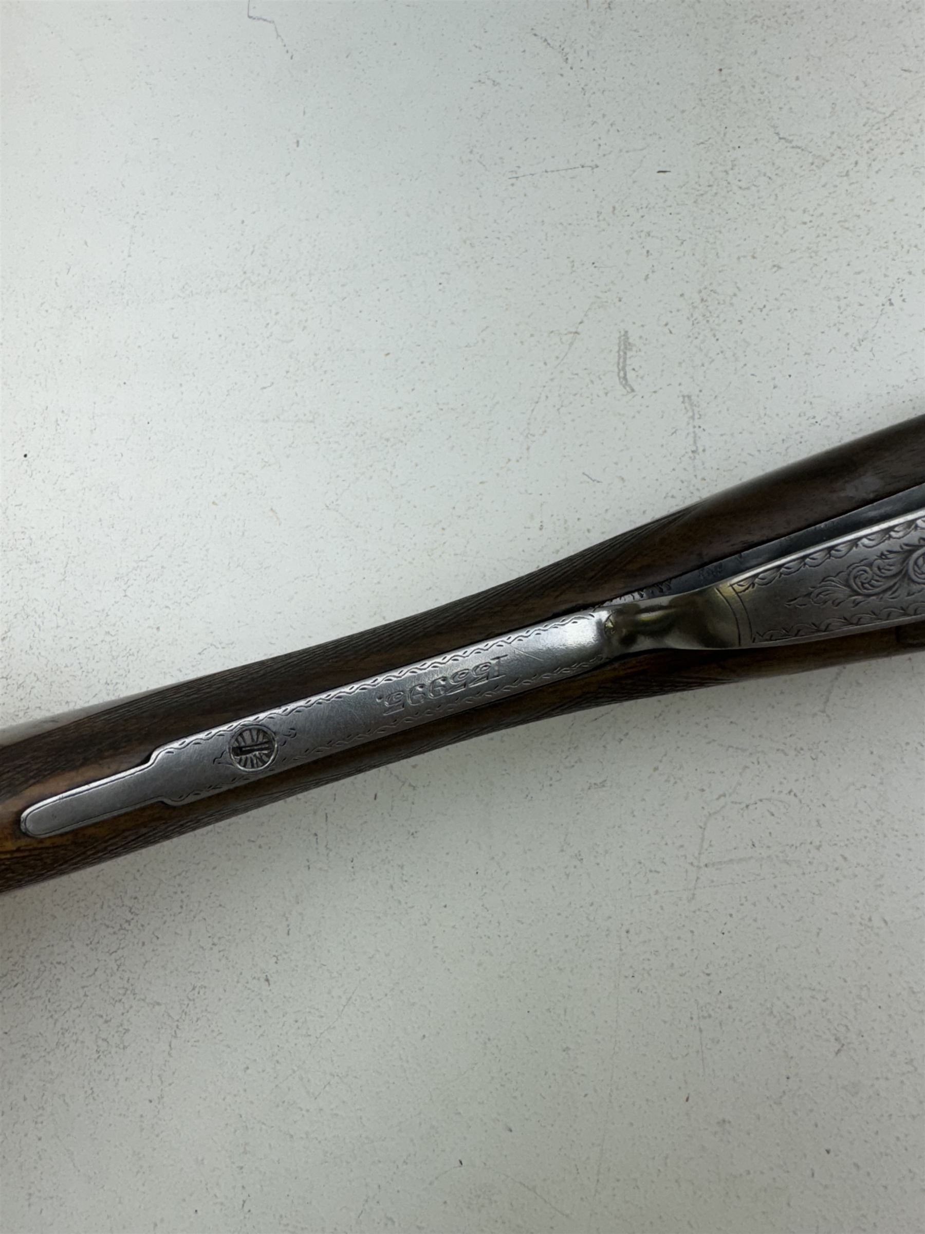 SHOTGUN CERTIFICATE REQUIRED - Webley & Scott Birmingham 12-bore double trigger boxlock ejector side-by-side double barrel shotgun with 76cm(30