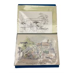 John Brunton Wilson (Yorkshire 20th century): Yorkshire Dales Views, collection of approximately 30 unframed watercolours, max 21cm x 29cm, together with another framed example 19cm x 24cm (qty)