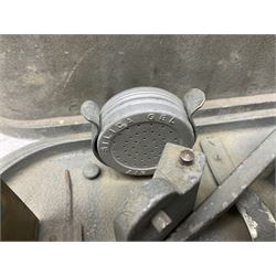 Cooke Troughton & Simms grey painted brass dumpy level in carrying case; and WW2 British .303 Vickers Machine Gun brass Clinometer, stamped 'V.E. 0067' serial No. 2370,  dated 1944 unboxed (2)