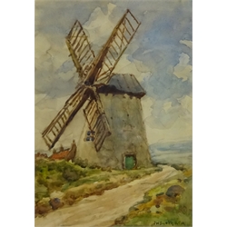  James William Booth (Staithes Group 1867-1953): Ugthorpe Mill, watercolour signed 35.5cm x 25cm  DDS - Artist's resale rights may apply to this lot   