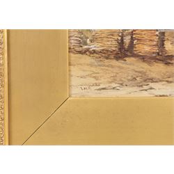 Thomas Miles Richardson Jnr. (British 1813-1890): 'A Castle Ruin', watercolour signed with initials 24cm x 35cm