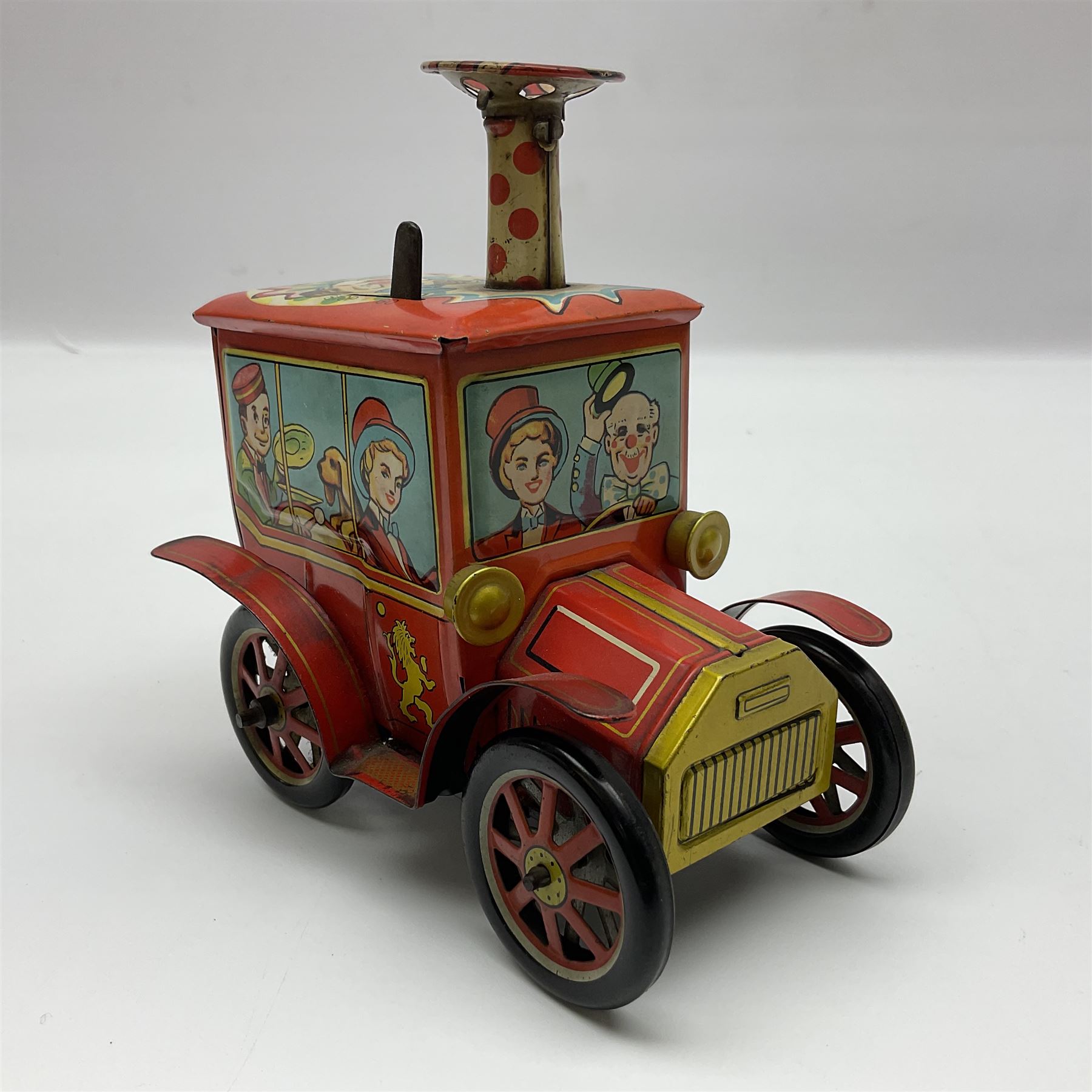 Clockwork circus tinplate car