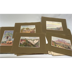 Max Vollmberg (1882-1961), a folio containing a selection of reproductions of works relating to Central America, containing approximately forty colour reproductions, together with index and preface, images approximately 15.5cm x 23cm.