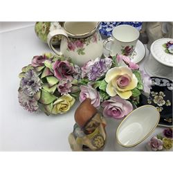 Copeland Spode Italian pattern dish, together with five hummel figures, Royal Worcester trinket dish and other ceramics 