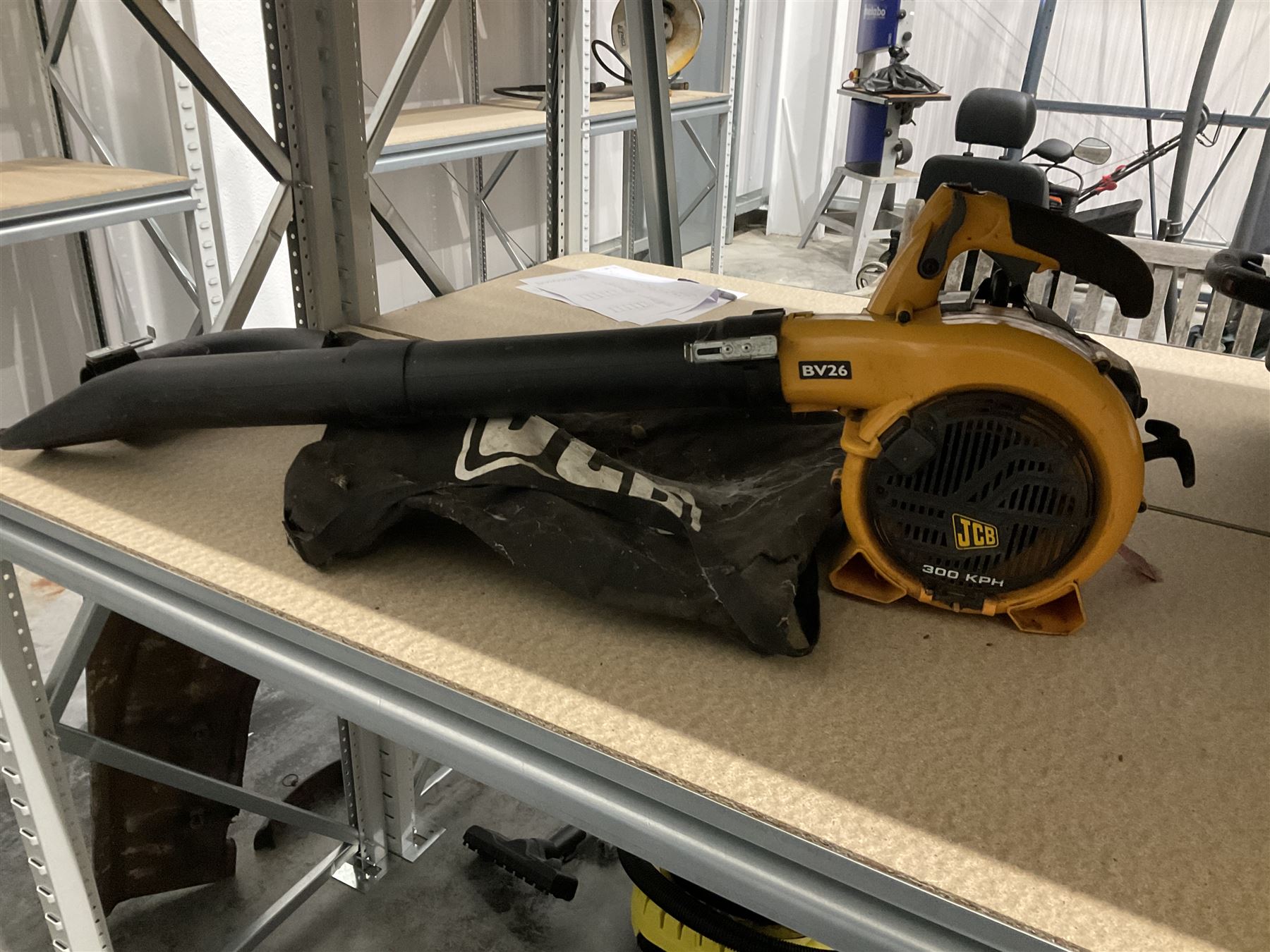 JCB BV26 leaf blower - THIS LOT IS TO BE COLLECTED BY APPOINTMENT FROM DUGGLEBY STORAGE, GREAT HILL, EASTFIELD, SCARBOROUGH, YO11 3TX