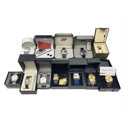 Four automatic wristwatches including two GT Precision, Pendule and Moscow Time and eight quartz wristwatches including Ingersoll Gems, Diamond & Co, Cristin Lars Diamond, Gianni Ricci and Philip Mercier (12) 