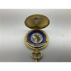 Franklin Mint Bald Eagle pocket watch cased and a collection of twenty-four The Heritage Collection pocket watches, boxed an one other pocket watch (26)