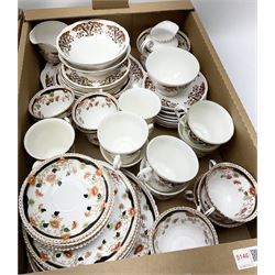 Colclough tea wares, together with Melba tea wares, in similar colour pallet, in one box 