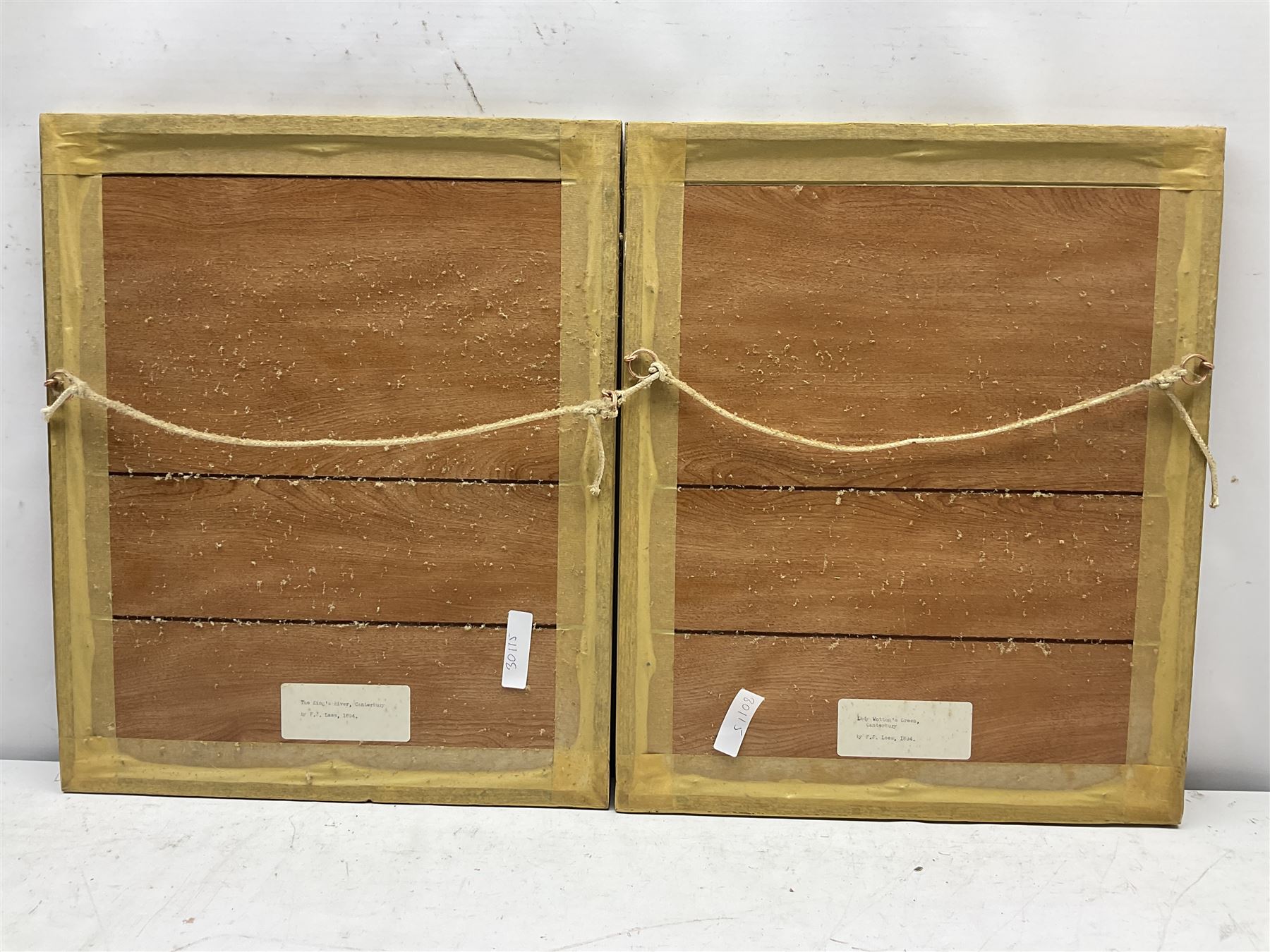 Frederick John Lees (British fl. 1870-1900): 'Lady Wotton's Green - Canterbury' and 'The King's River - Canterbury', pair watercolours signed and dated 1894, 26cm x 18cm (2)