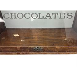 Cadbury's Chocolate - 20th century mahogany framed point-of-sale counter top display cabinet
