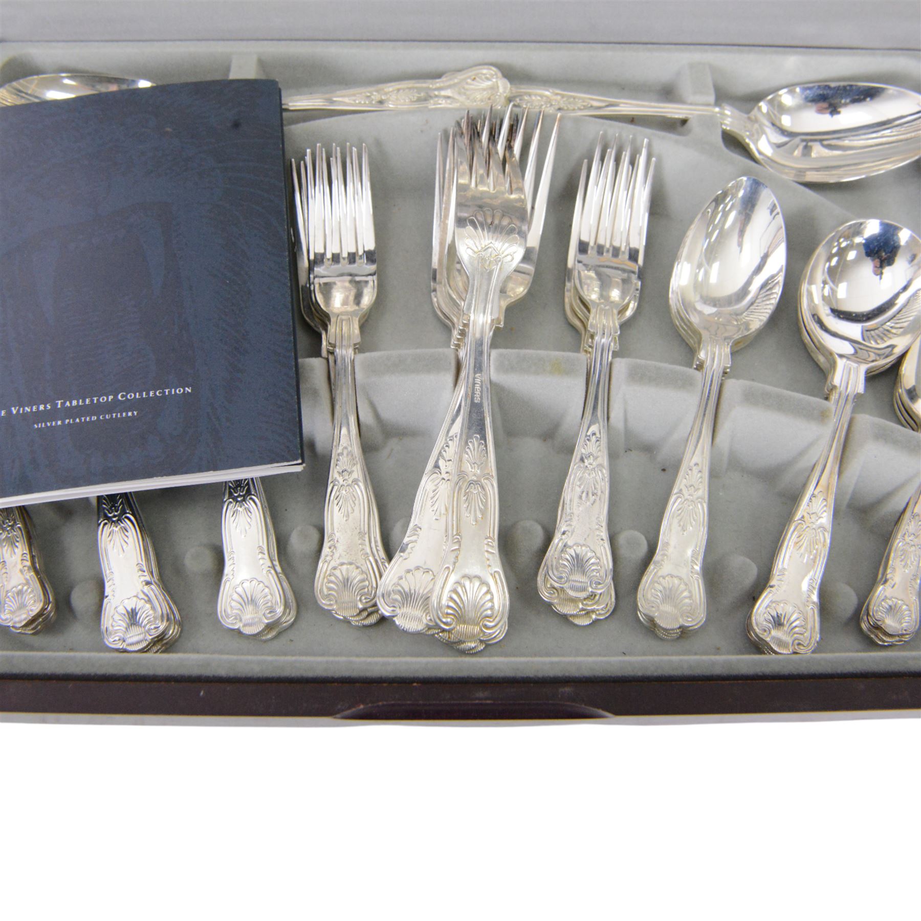 Viners Kings Royale canteen of cutlery and commemorative coins, including The Royal Regiments, all in wooden cases