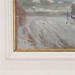 Frank Henry Mason (Staithes Group 1875-1965): North Riding Hotel 'North Marine Road' Scarborough, oil on board titled unsigned, inscribed verso in Mason's hand 'Optional 