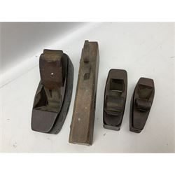 Pair of Lemaire Fabi of Paris mother of pearl opera glasses, together with Ajax 10 x 50 Ajax binoculars, four wooden planes, mining lamp and clay pipe 