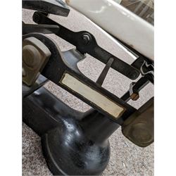 Gloster Saro Bedford aircraft refueller plaque, together with a brass coal bucket and a set of metal weighing scales, plaque 31cm x 10cm