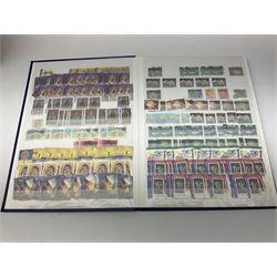 Mostly Australian stamps, mainly used mid to late 20th century, housed in fifteen albums / stockbooks, in one box
