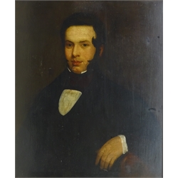  Portrait of a Gentleman, mid 19th century oil on canvas unsigned 74cm x 62cm  