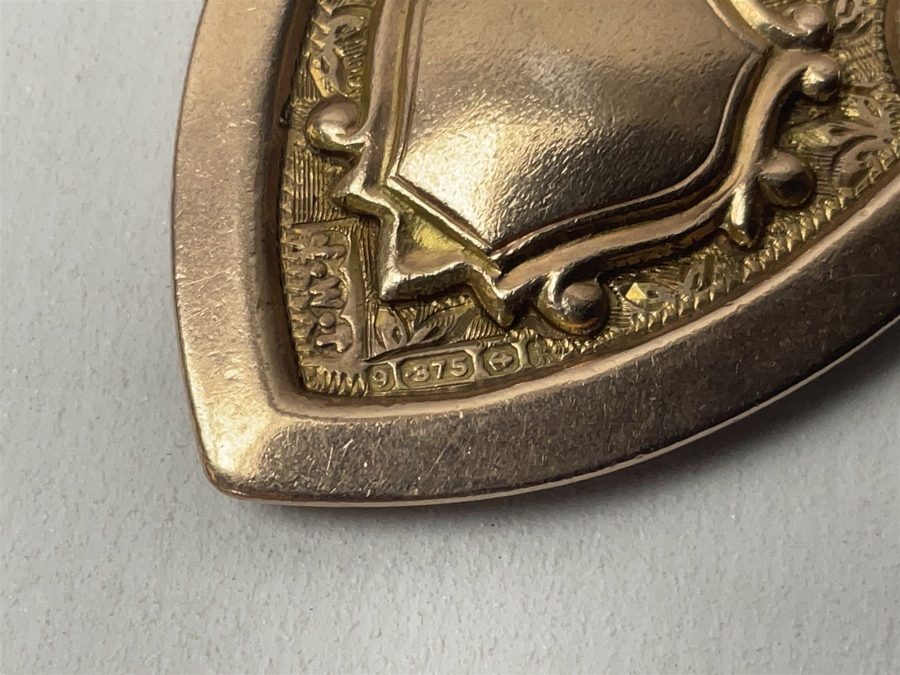 Two early 20th century 9ct rose gold fobs, both hallmarked 