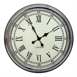 Modern quartz wall clock, D52cm