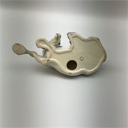 Beswick dapple grey Shire horse lying down model no 2459, with printed mark beneath. 