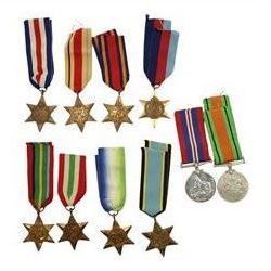 WWII British medals, comprising War medal, Defence medal, 1939-1945 Star, Burma Star, Atla...