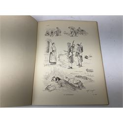General De Fonclare: L'Armee Francaise A Travers Les Ages - L'Infanterie. Paris 1930. Hand coloured plates. Original card binding loose in later folder; Chaperon Eugene: Le Soldat Francais. Paris Ndc1895; and Deutsche Reichsmarine Dienst Und Leben Der Matrosen cigarette card album c1936 (3)