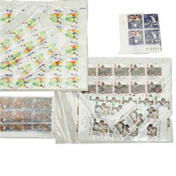 Queen Elizabeth II mint decimal stamps, from 1988 with 'The Australian Bicentenary', 'Edward Lear', 'Christmas' etc, face value of usable postage approximately 550 GBP
