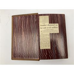 Twenty-seven 19th century leather bound books including The History of Napoleon Edited by R.H. Horne.1841; The Great Diamonds of the World by Edwin W. Streeter. 1882 Second edition; works by Voltaire; etc (27)