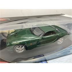 Model Car Group - three 1:18 scale models comprising Lada Niva, Citroen CX and Rover 3500; together with Kyosho Minicar Club 1:18 scale Mercedes Benz E-Class Sedan and Mattel Hot Wheels 1:18 scale TVR Speed 12; all boxed (5)