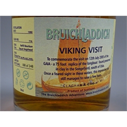  Bruichladdich Valinch 'Viking Visit' Islay Single Malt Scotch Whisky, Limited Bottling 188/348, distilled 1990 Cask No.716, refilled Bourbon, bottle signed by Jim McEwan, 50cl 54.9%vol, in presentation Tin, 1btl  