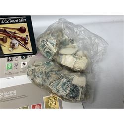 Collection of British stamps, to include Queen Elizabeth II mint decimal stamps, Victorian kiloware and others