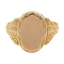 Early 20th century 14ct gold signet ring